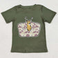Baby Boys Clothes Shirts Green Deer Camo Short Sleeve Tee Shirts Tops BT1148