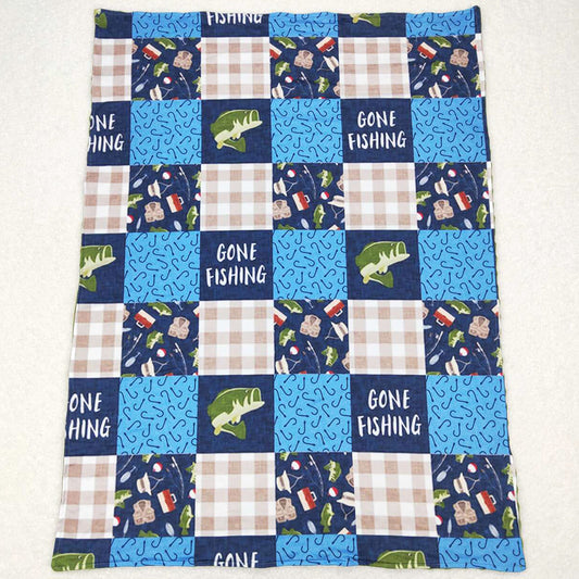 Baby Kids Blankets Go Fishing Boutique Blankets BL0097