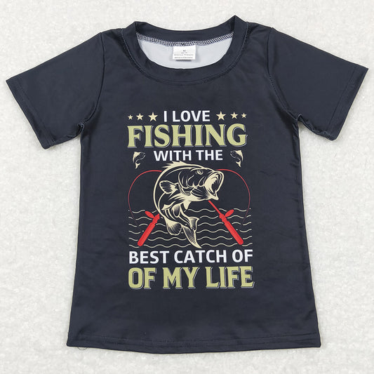 Fishing Kids Clothes Tops T-shirts BT0414