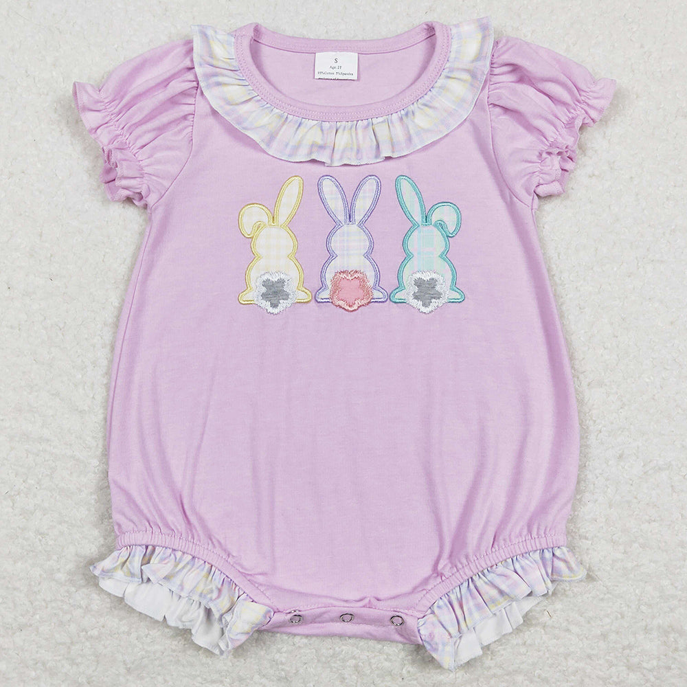 Easter Baby Girls Romper Bunny Rabbit Embroidery Cute Rompers SR0499