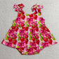 Baby Girls Rompers Strap Bows Strawberry Tunic Ruffle Rompers SR4134