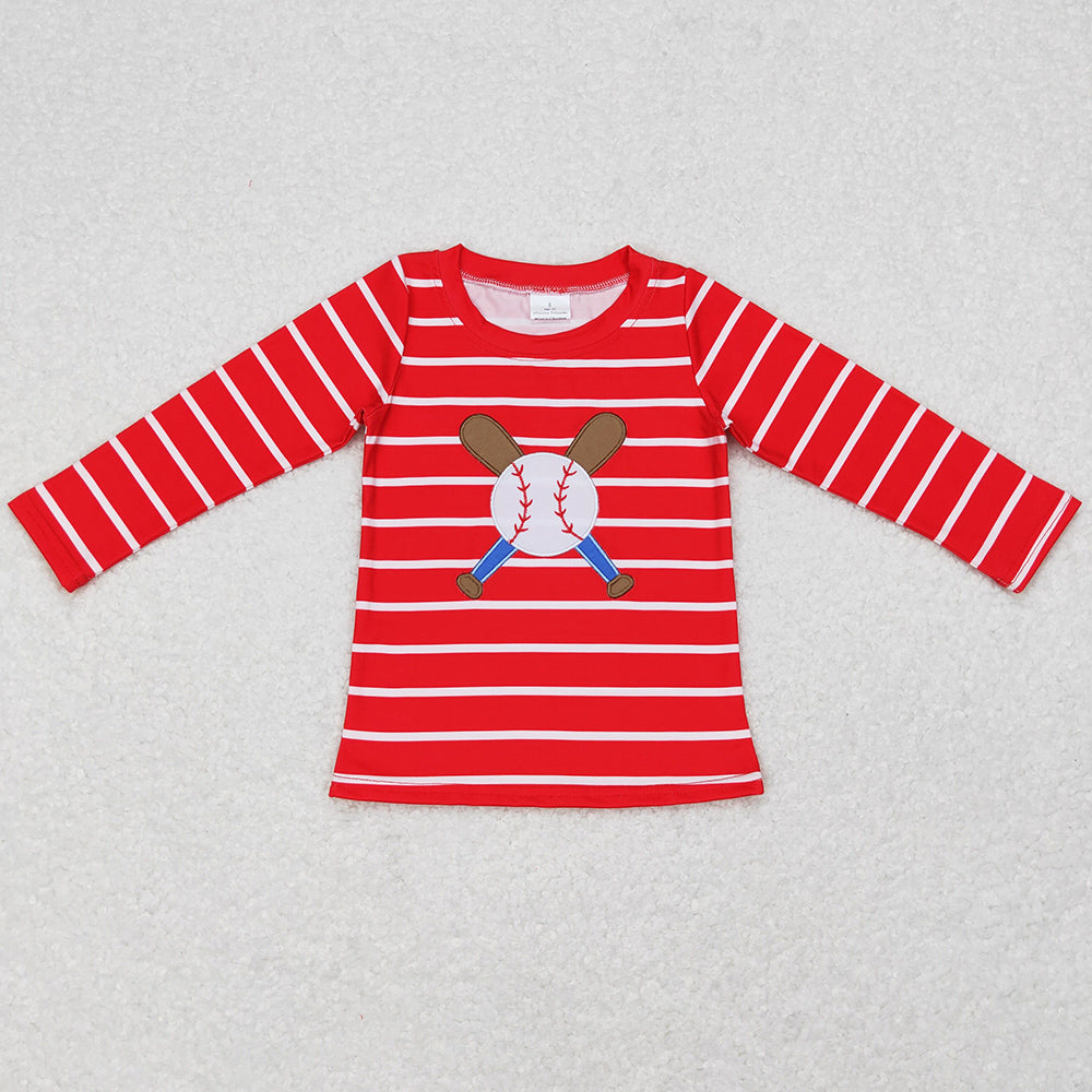 Baseball Embroidery Boutique Kids Clothes Tops BT0387