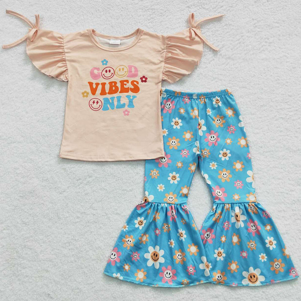 Fashion Baby Girls Clothes Cute Bell Bottom Outfits GSPO0637