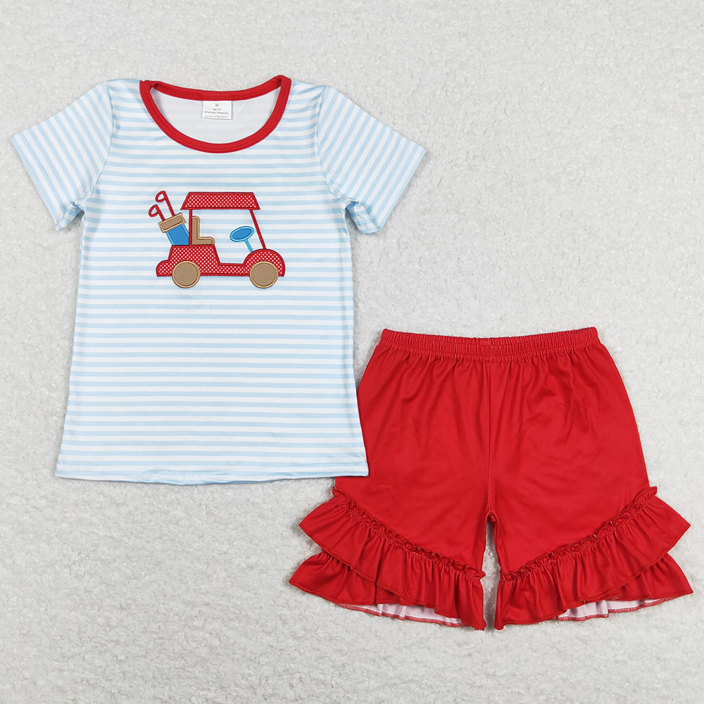 Boutique Girls Clothes Summer Shorts Sets GSSO0432