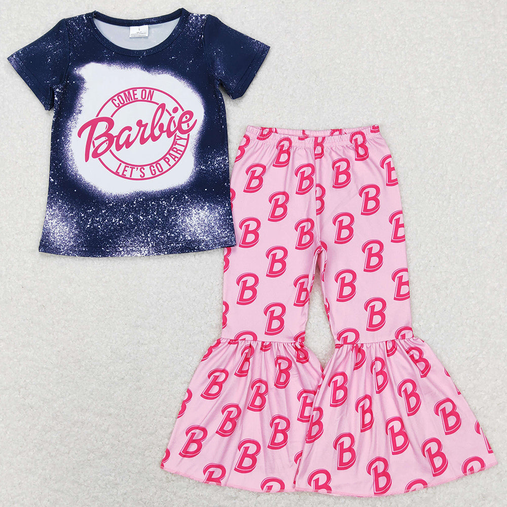 Wholesale Baby Girls Clothes Short Sleeve Bell Pants Sets GSPO1352