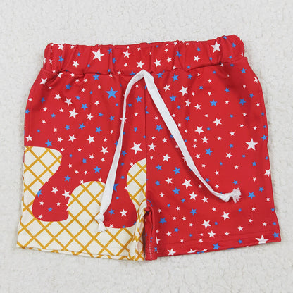 Baby Boys Shorts Red Drip Stars Pockets Shorts Bottom SS0612 6.9