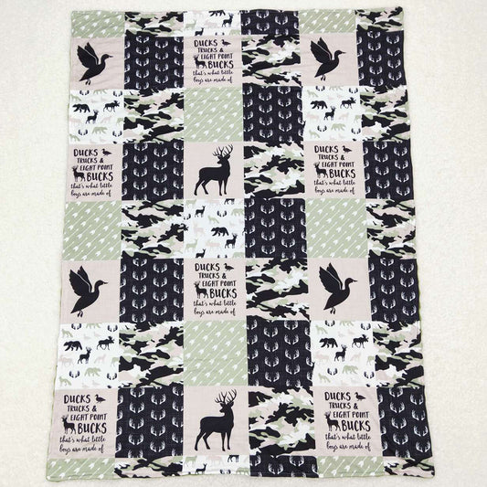 Baby Kids Blankets Green Hunting Deer Blankets BL0071