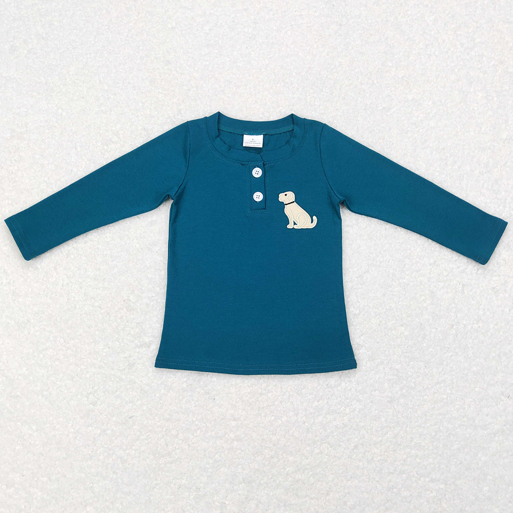 Baby Boys Clothes Dog Long Sleeve Tee Shirts Tops GT0354