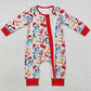 Baby Infant Boys Rompers Christmas Dogs Long Sleeve Rompers LR1684