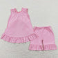 Boutique Baby Girls Clothes Pink Bow Summer Sets GSSO0518