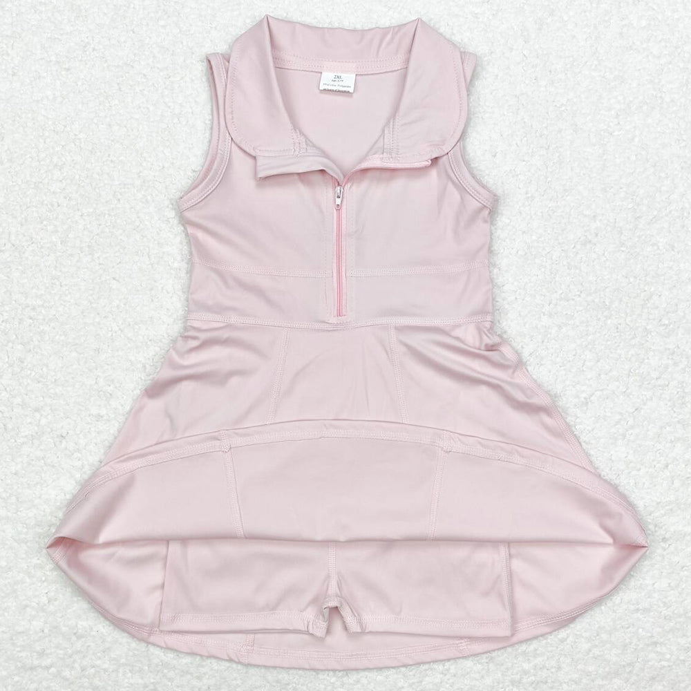 Baby Girls Clothes Pink Athletic Active Wear Knee Length Dresses GSD1378