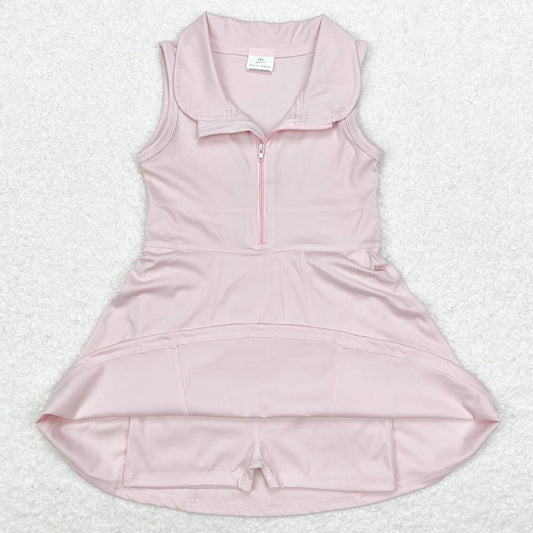 Baby Girls Clothes Pink Athletic Active Wear Knee Length Dresses GSD1378