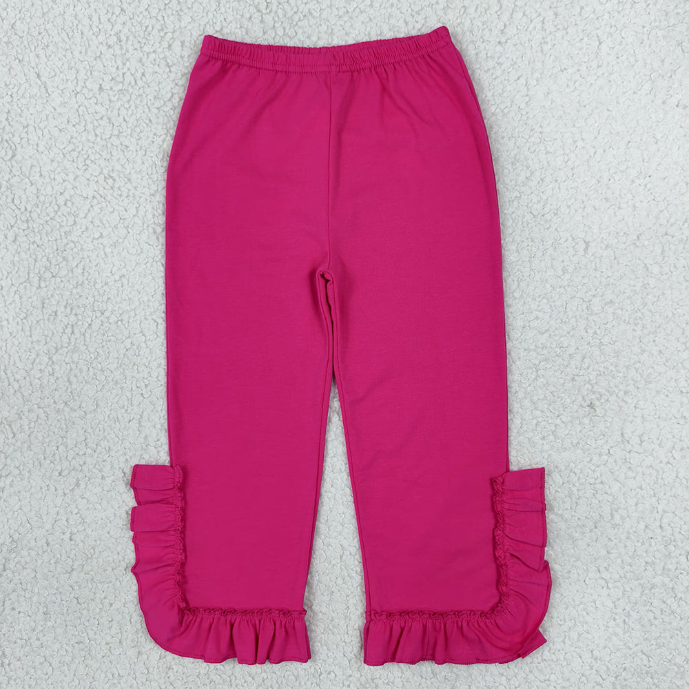 Baby Girls Pants Hot Pink Ruffle Flare Pants Bottom P1161