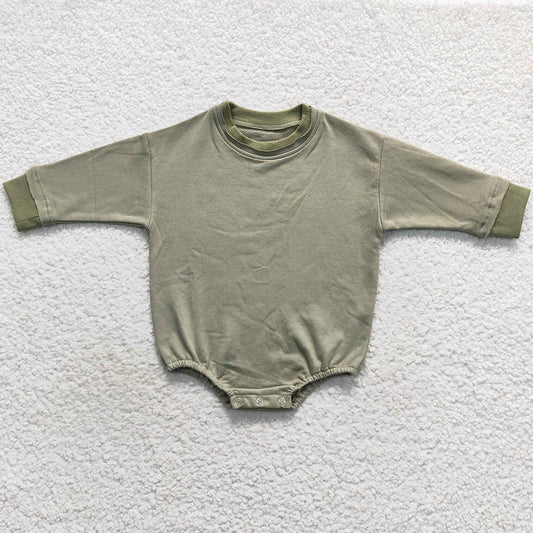 Baby Kids Romper Green Long Sleeve Romper Sweaters LR0709