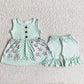 Toddler Baby Girls Clothes Ruffles Tops Sleeveless Shorts 2pcs Summer Outfits A8-16