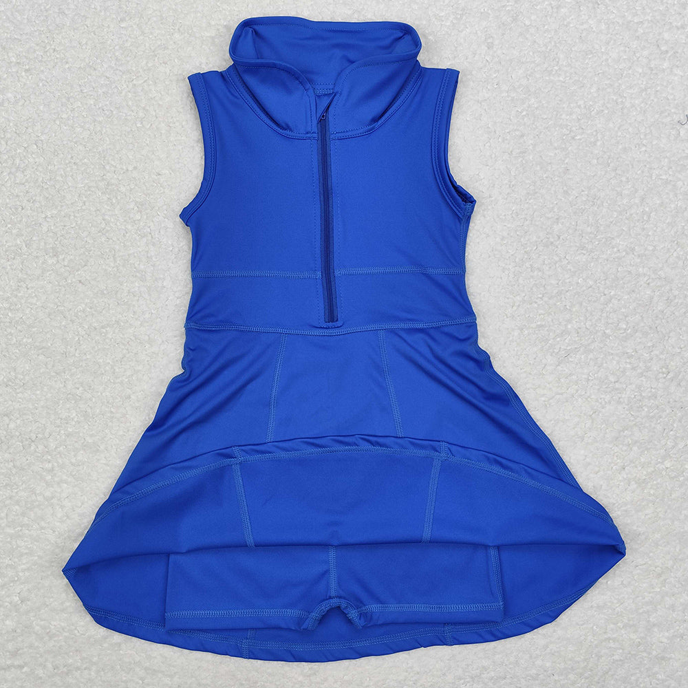 Baby Girls Dress Royal Blue Athletic Active Wear Knee Length Dresses GSD1381