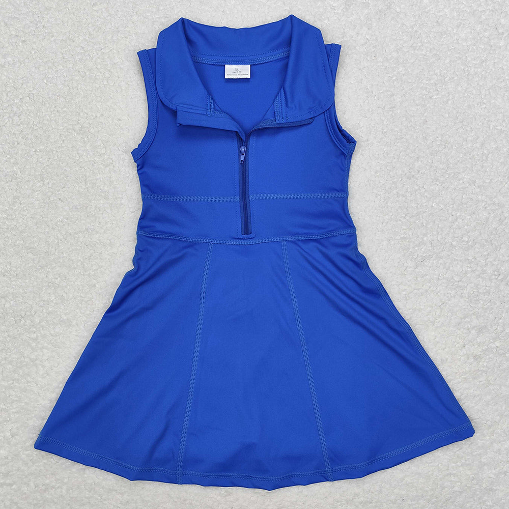 Baby Girls Dress Royal Blue Athletic Active Wear Knee Length Dresses GSD1381