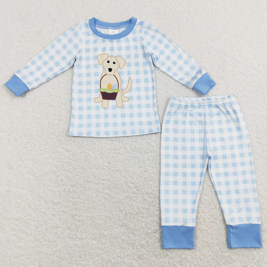 Boutique Kids Boys Pajamas Easter Egg Cute Sibling Pajamas Girls Sleepwear BLP0432