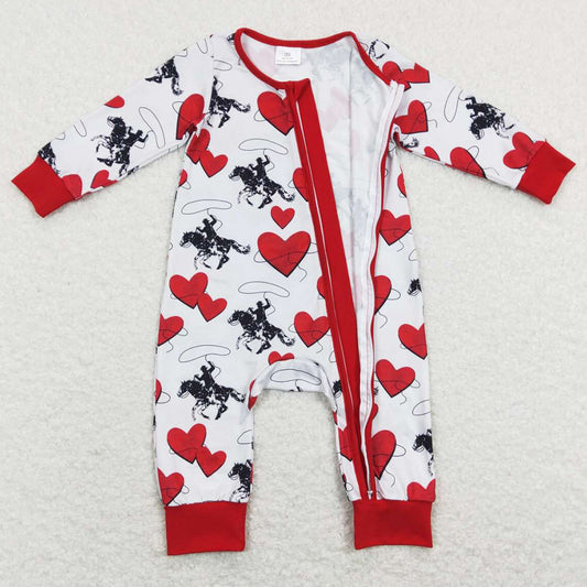 Western Baby Girls Rompers Valentines Day Jumpsuits LR0903