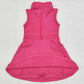 Baby Girls Dress Dark Pink Athletic Active Wear Knee Length Dresses GSD1379