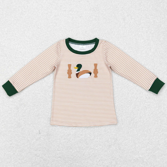 Boutique Boys Clothes Duck Embroidery Tops Shirt BT0418