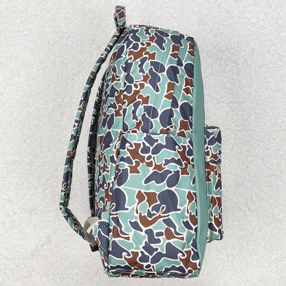 Baby Kids Boys Backpacks Camo Ducks Backpack Zip Back Bags BA0259