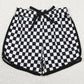 Adult Women Clothes Short Sleeve Tee Checkered Shorts Sets GSSO1210