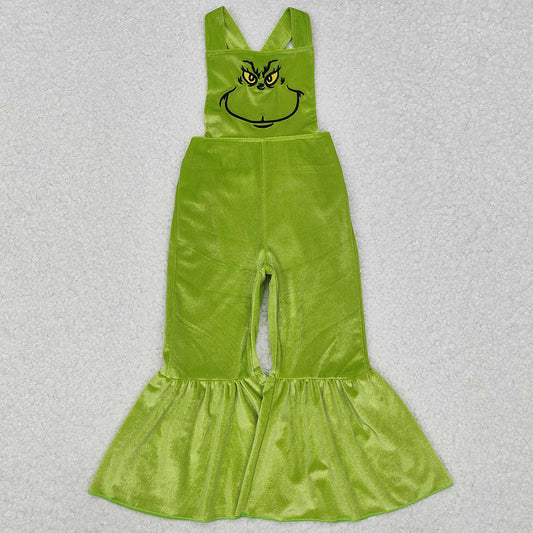 Baby Girls Jumpsuits Christmas Green Frog Velvet Jumpsuits SR2013