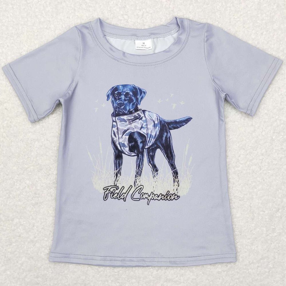 Baby Boys Clothes Dog Camo Hunting Summer Short Sleeve Tee Shirts Tops BT0463