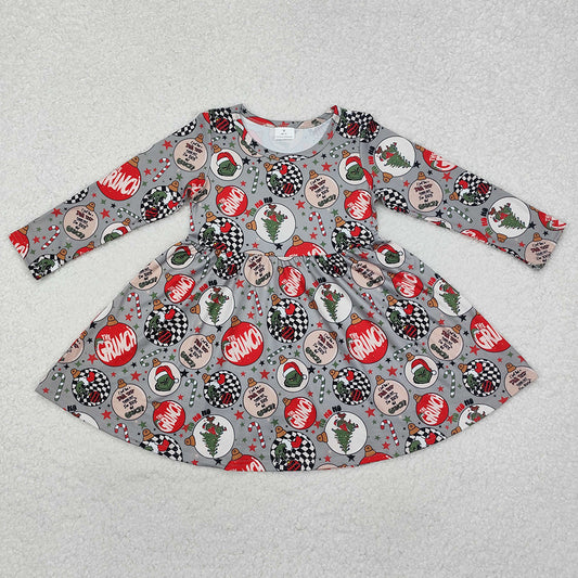 Baby Girls Dress Christmas Disco Knee Length Dresses GLD0905