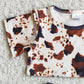 Fashon Kids Clothes Girls Summer Outfits Cow Printed Toddler Girl Clothing B6-15