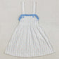 Baby Girls Dress Sleeveless Straps Leaves Ruffle Knee Length Dresses GSD1099