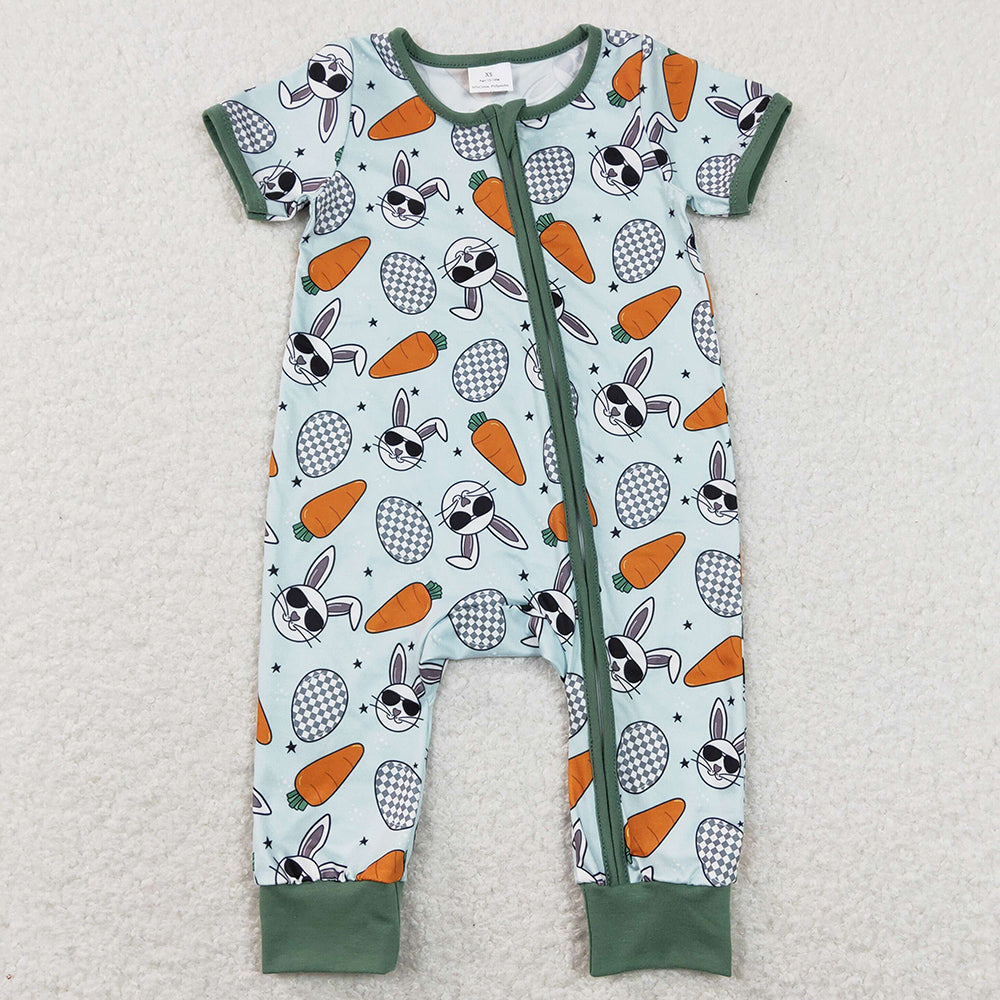 Bunny Rabbit Print Infant Baby Kids Easter Rompers SR1014