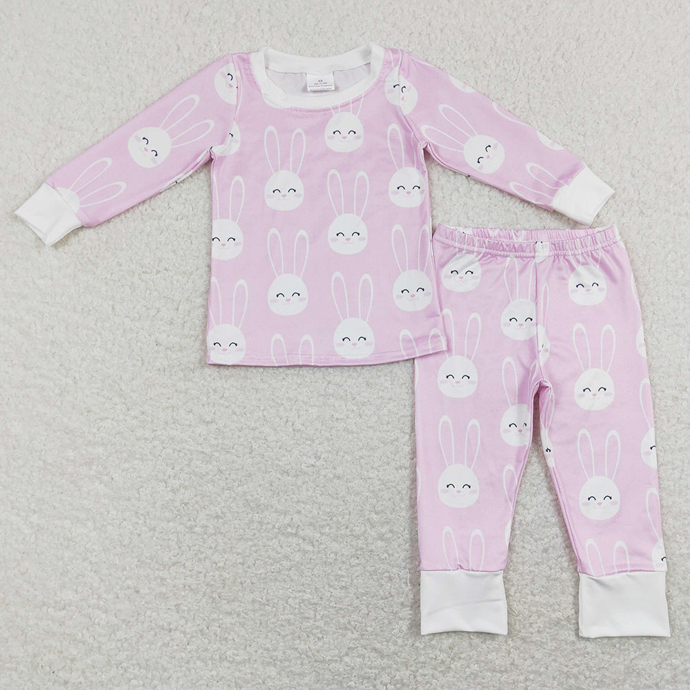 Easter Baby Girls Pajamas Bunny Rabbit Print Kids Sibling Pajamas Boys Sleepwear Sets GLP1156