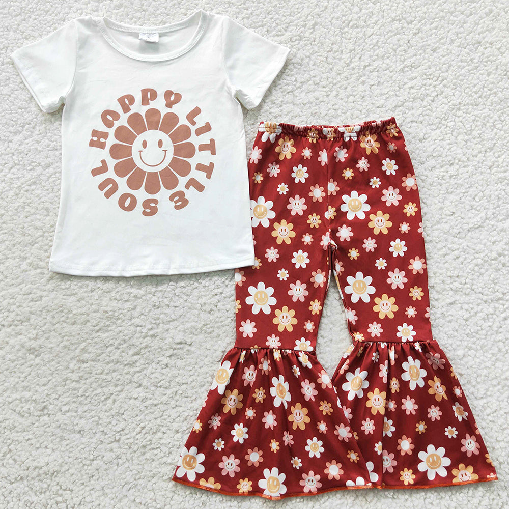 Hot Sale Girls Clothes Bell Pants Toddler Outfits GSPO0752