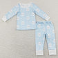 Easter Baby Girls Pajamas Bunny Rabbit Print Kids Sibling Pajamas Boys Sleepwear Sets GLP1156