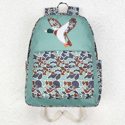 Baby Kids Boys Backpacks Camo Ducks Backpack Zip Back Bags BA0259