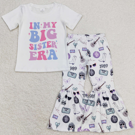 Baby Girls Clothes Big Sister Top Bell Pants Sets GSPO1546