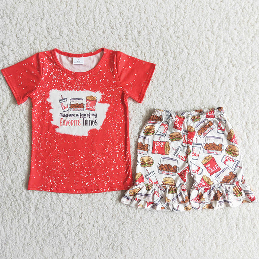 Boutique Baby Girls Clothing Summer Kids Outfits Toddler Girl Clothes Set C15-23