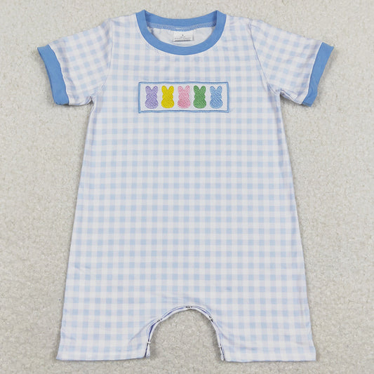 Easter Bunny Rabbit Embroidery Baby Boys Rompers SR0690