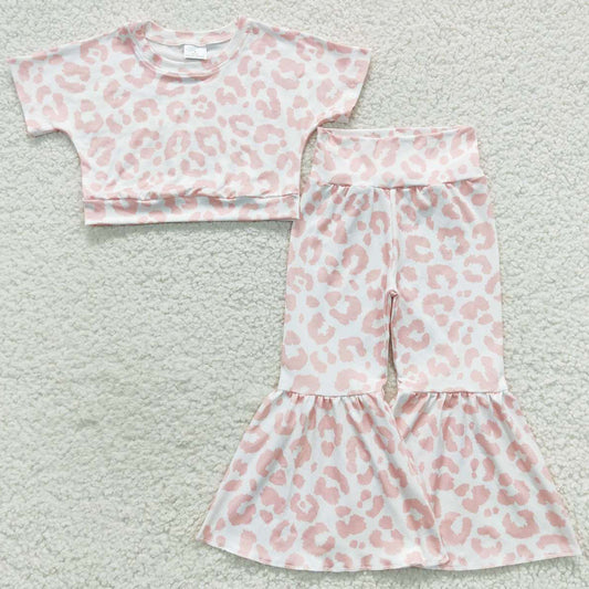 Pink Leopard Girls Clothing Sets GSPO0780