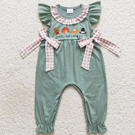 Infant Baby Girls Rompers Thanksgiving Jumpsuits SR0438