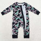 Baby Infant Boys Rompers Green Brown Camo Bamboo Zip Rompers LR1460