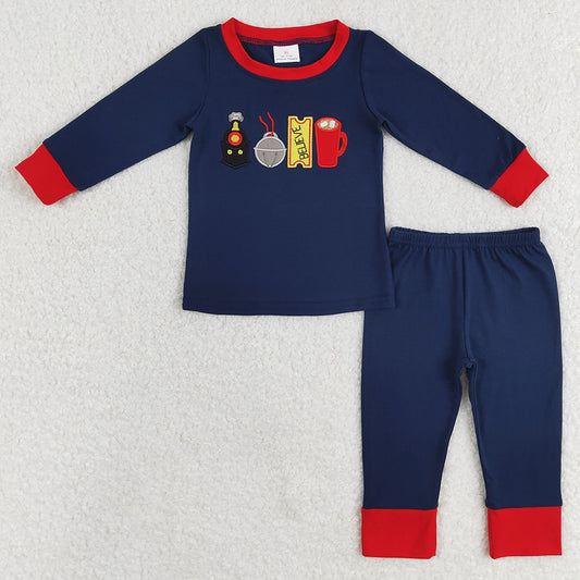 Boutique Baby Boys Pajamas Christmas Train Shirts Pants Sibling Clothes Girls Pajamas Sets GLP1281 BLP0527