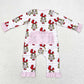 Baby Infant Girls Rompers Pink Long Sleeve Bamboo Zippy Rompers LR1001