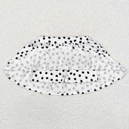 Baby Girls Skirts Halloween White Black Polka Dots Skirts GLK0031