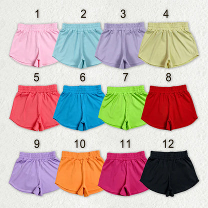 Sibling Baby Girls Colorful Yoga Active Sport Shorts Bottom