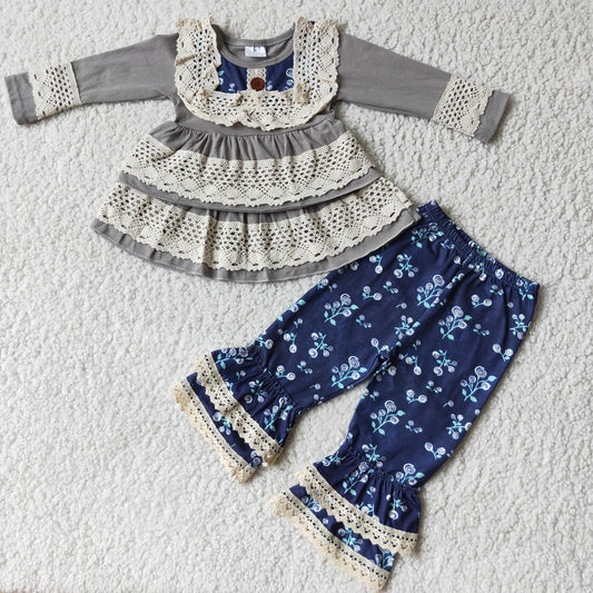 Baby Girls Clothes Lace Fall Outfits 6 A28-2
