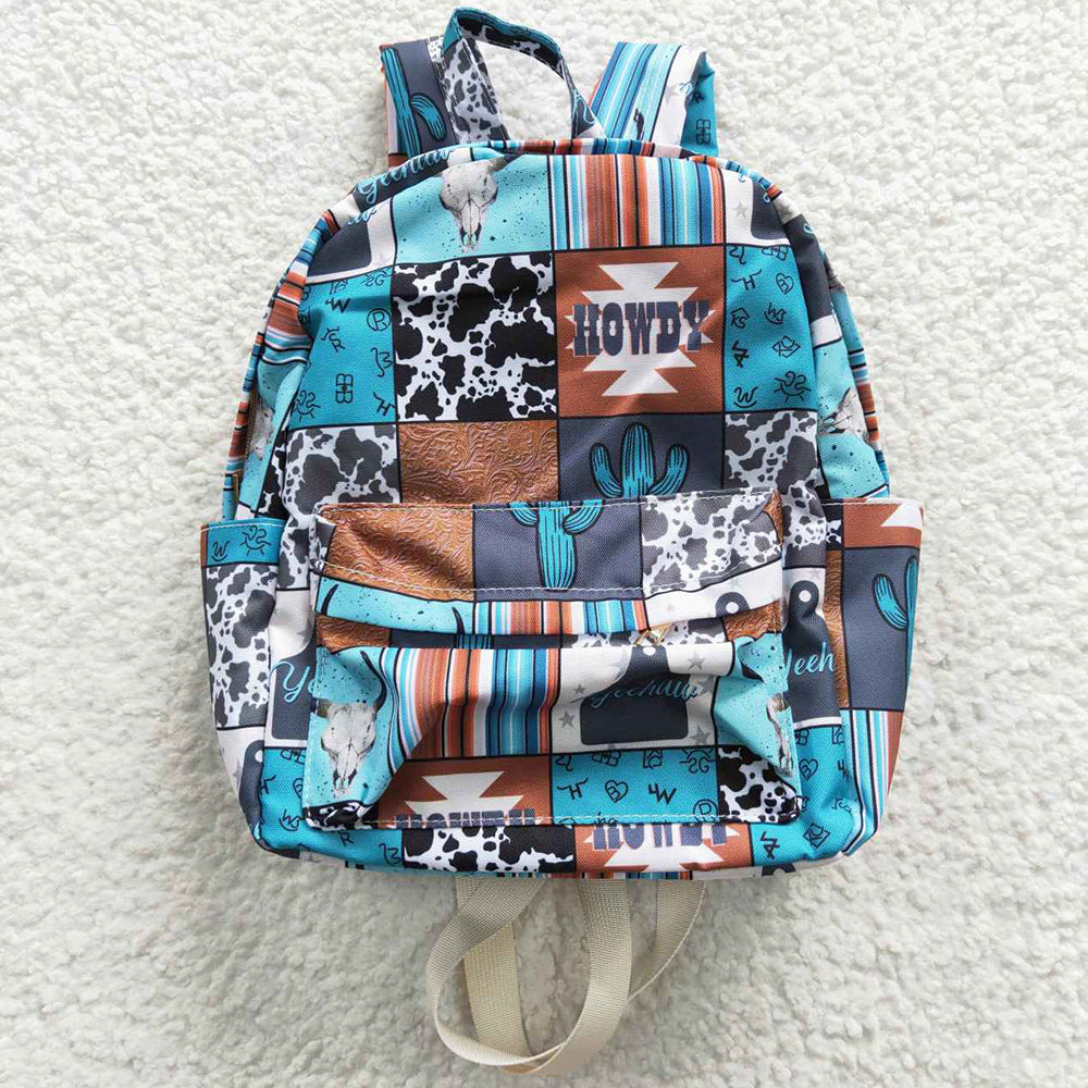 Baby Kids Children Backpacks Howdy Western Back Bags BA0077