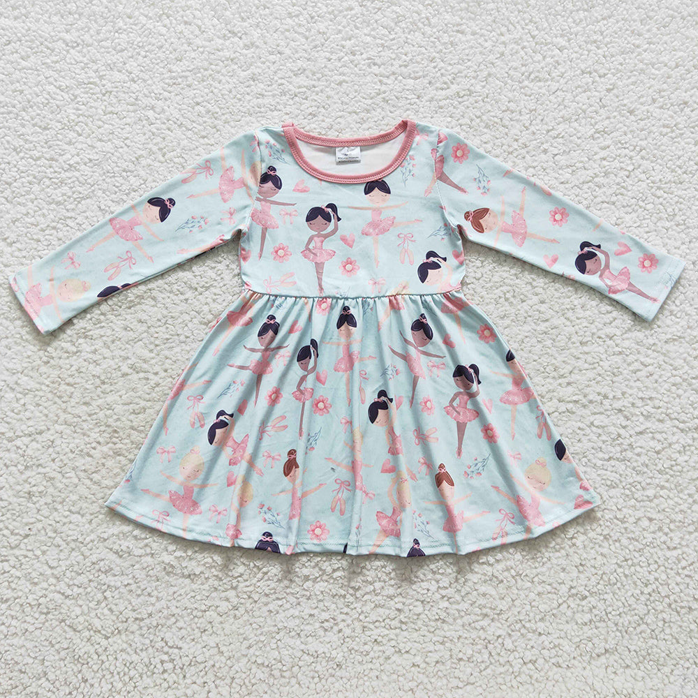 Fashion Baby Girls Dress Long Sleeve Dresses GLD0309